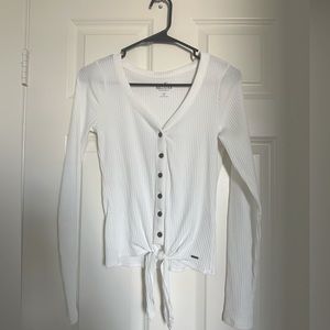 White Hollister longsleeve top